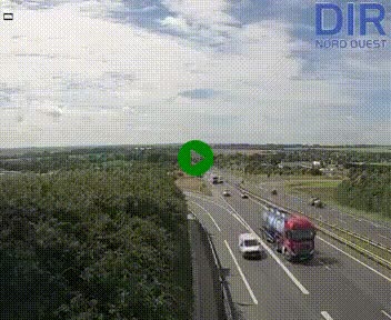 <h2>Webcam au début de l'A84 sur le périphérique Ouest de Caen (N814) à hauteur de la sortie 9, Porte de Bretagne</h2>