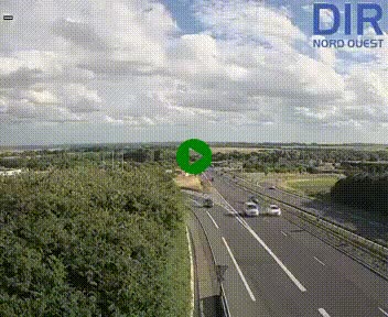<h2>Webcam au début de l'A84 sur le périphérique Ouest de Caen (N814) à hauteur de la sortie 9, Porte de Bretagne</h2>