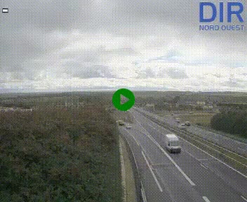 <h2>Webcam au début de l'A84 sur le périphérique Ouest de Caen (N814) à hauteur de la sortie 9, Porte de Bretagne</h2>