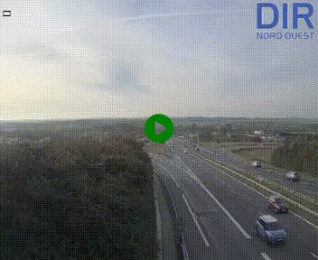 <h2>Webcam au début de l'A84 sur le périphérique Ouest de Caen (N814) à hauteur de la sortie 9, Porte de Bretagne</h2>