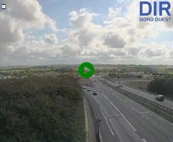 <h2>Webcam au début de l'A84 sur le périphérique Ouest de Caen (N814) à hauteur de la sortie 9, Porte de Bretagne</h2>