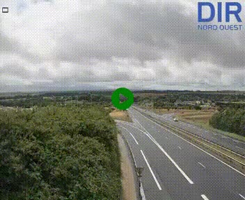 Webcam au début de l'A84 sur le périphérique Ouest de Caen (N814) à hauteur de la sortie 9, Porte de Bretagne
