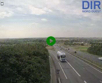 <h2>Webcam au début de l'A84 sur le périphérique Ouest de Caen (N814) à hauteur de la sortie 9, Porte de Bretagne</h2>