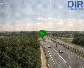 <h2>Webcam au début de l'A84 sur le périphérique Ouest de Caen (N814) à hauteur de la sortie 9, Porte de Bretagne</h2>