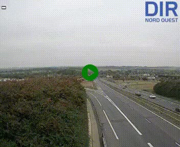 <h2>Webcam au début de l'A84 sur le périphérique Ouest de Caen (N814) à hauteur de la sortie 9, Porte de Bretagne</h2>