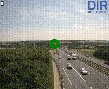 <h2>Webcam au début de l'A84 sur le périphérique Ouest de Caen (N814) à hauteur de la sortie 9, Porte de Bretagne</h2>