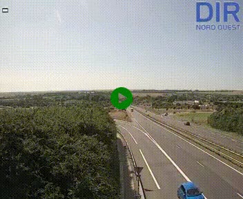 <h2>Webcam au début de l'A84 sur le périphérique Ouest de Caen (N814) à hauteur de la sortie 9, Porte de Bretagne</h2>