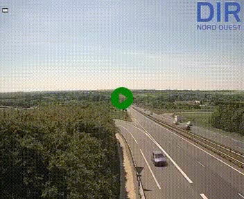 Webcam au début de l'A84 sur le périphérique Ouest de Caen (N814) à hauteur de la sortie 9, Porte de Bretagne
