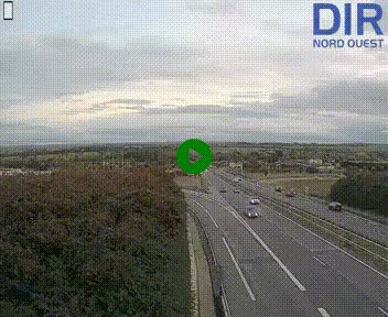 <h2>Webcam au début de l'A84 sur le périphérique Ouest de Caen (N814) à hauteur de la sortie 9, Porte de Bretagne</h2>