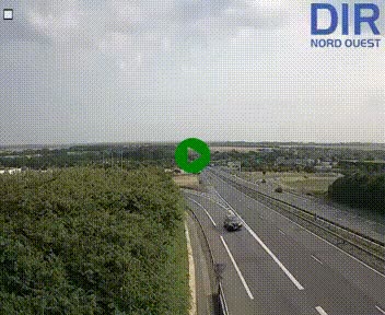 <h2>Webcam au début de l'A84 sur le périphérique Ouest de Caen (N814) à hauteur de la sortie 9, Porte de Bretagne</h2>