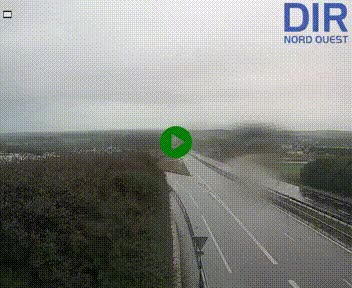 <h2>Webcam au début de l'A84 sur le périphérique Ouest de Caen (N814) à hauteur de la sortie 9, Porte de Bretagne</h2>