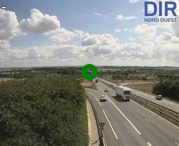 <h2>Webcam au début de l'A84 sur le périphérique Ouest de Caen (N814) à hauteur de la sortie 9, Porte de Bretagne</h2>