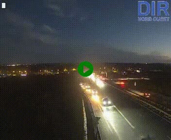 <h2>Webcam au début de l'A84 sur le périphérique Ouest de Caen (N814) à hauteur de la sortie 9, Porte de Bretagne</h2>