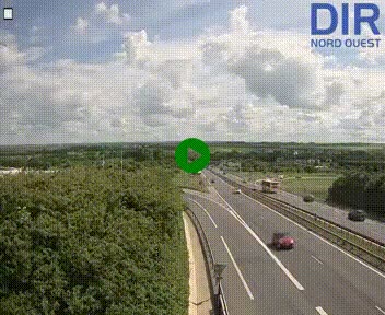 <h2>Webcam au début de l'A84 sur le périphérique Ouest de Caen (N814) à hauteur de la sortie 9, Porte de Bretagne</h2>