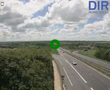 <h2>Webcam au début de l'A84 sur le périphérique Ouest de Caen (N814) à hauteur de la sortie 9, Porte de Bretagne</h2>