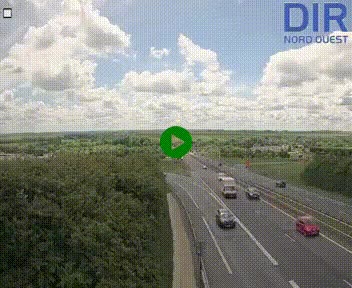 <h2>Webcam au début de l'A84 sur le périphérique Ouest de Caen (N814) à hauteur de la sortie 9, Porte de Bretagne</h2>