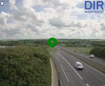 <h2>Webcam au début de l'A84 sur le périphérique Ouest de Caen (N814) à hauteur de la sortie 9, Porte de Bretagne</h2>