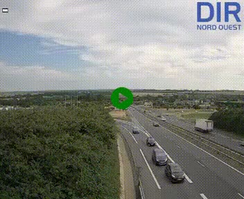 <h2>Webcam au début de l'A84 sur le périphérique Ouest de Caen (N814) à hauteur de la sortie 9, Porte de Bretagne</h2>