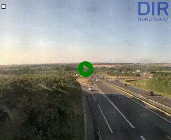 <h2>Webcam au début de l'A84 sur le périphérique Ouest de Caen (N814) à hauteur de la sortie 9, Porte de Bretagne</h2>