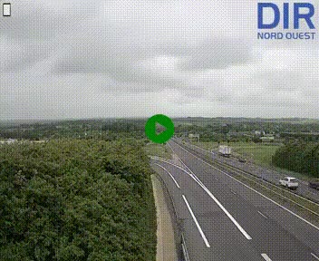 <h2>Webcam au début de l'A84 sur le périphérique Ouest de Caen (N814) à hauteur de la sortie 9, Porte de Bretagne</h2>