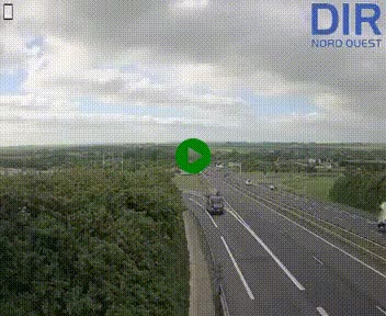<h2>Webcam au début de l'A84 sur le périphérique Ouest de Caen (N814) à hauteur de la sortie 9, Porte de Bretagne</h2>