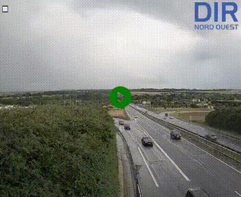 <h2>Webcam au début de l'A84 sur le périphérique Ouest de Caen (N814) à hauteur de la sortie 9, Porte de Bretagne</h2>