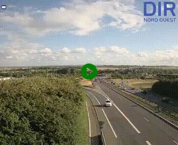 <h2>Webcam au début de l'A84 sur le périphérique Ouest de Caen (N814) à hauteur de la sortie 9, Porte de Bretagne</h2>