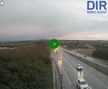 <h2>Webcam au début de l'A84 sur le périphérique Ouest de Caen (N814) à hauteur de la sortie 9, Porte de Bretagne</h2>