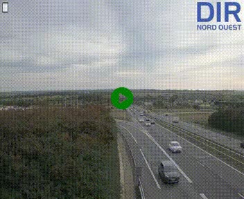 <h2>Webcam au début de l'A84 sur le périphérique Ouest de Caen (N814) à hauteur de la sortie 9, Porte de Bretagne</h2>