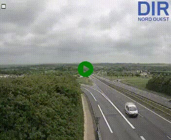 <h2>Webcam au début de l'A84 sur le périphérique Ouest de Caen (N814) à hauteur de la sortie 9, Porte de Bretagne</h2>