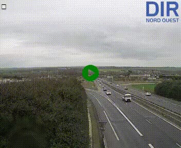 Webcam au début de l'A84 sur le périphérique Ouest de Caen (N814) à hauteur de la sortie 9, Porte de Bretagne