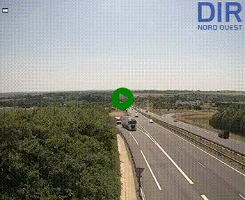 Webcam au début de l'A84 sur le périphérique Ouest de Caen (N814) à hauteur de la sortie 9, Porte de Bretagne