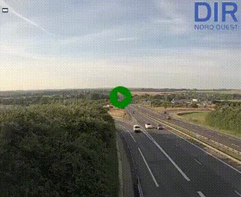 <h2>Webcam au début de l'A84 sur le périphérique Ouest de Caen (N814) à hauteur de la sortie 9, Porte de Bretagne</h2>