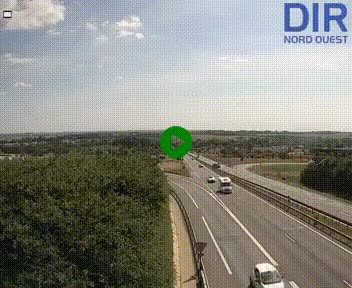 <h2>Webcam au début de l'A84 sur le périphérique Ouest de Caen (N814) à hauteur de la sortie 9, Porte de Bretagne</h2>