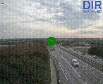 <h2>Webcam au début de l'A84 sur le périphérique Ouest de Caen (N814) à hauteur de la sortie 9, Porte de Bretagne</h2>
