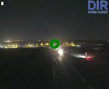 Webcam au début de l'A84 sur le périphérique Ouest de Caen (N814) à hauteur de la sortie 9, Porte de Bretagne