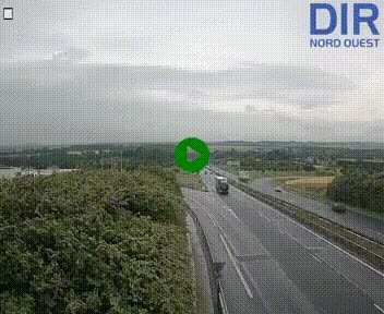 Webcam au début de l'A84 sur le périphérique Ouest de Caen (N814) à hauteur de la sortie 9, Porte de Bretagne