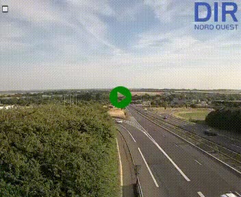 <h2>Webcam au début de l'A84 sur le périphérique Ouest de Caen (N814) à hauteur de la sortie 9, Porte de Bretagne</h2>