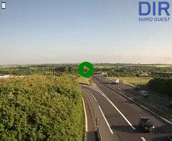 <h2>Webcam au début de l'A84 sur le périphérique Ouest de Caen (N814) à hauteur de la sortie 9, Porte de Bretagne</h2>
