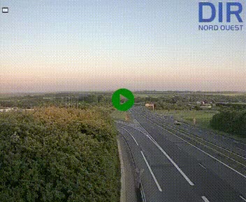 <h2>Webcam au début de l'A84 sur le périphérique Ouest de Caen (N814) à hauteur de la sortie 9, Porte de Bretagne</h2>