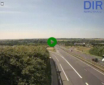Webcam au début de l'A84 sur le périphérique Ouest de Caen (N814) à hauteur de la sortie 9, Porte de Bretagne