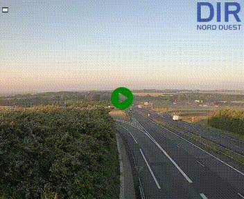 <h2>Webcam au début de l'A84 sur le périphérique Ouest de Caen (N814) à hauteur de la sortie 9, Porte de Bretagne</h2>