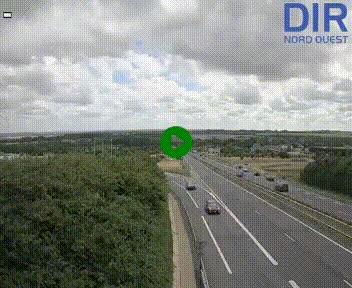 <h2>Webcam au début de l'A84 sur le périphérique Ouest de Caen (N814) à hauteur de la sortie 9, Porte de Bretagne</h2>