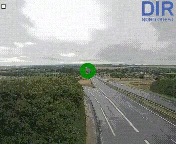 <h2>Webcam au début de l'A84 sur le périphérique Ouest de Caen (N814) à hauteur de la sortie 9, Porte de Bretagne</h2>