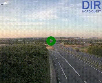 <h2>Webcam au début de l'A84 sur le périphérique Ouest de Caen (N814) à hauteur de la sortie 9, Porte de Bretagne</h2>
