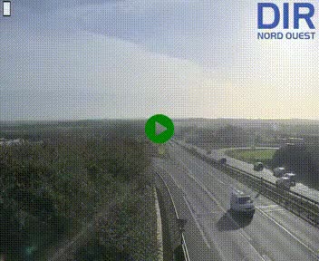 <h2>Webcam au début de l'A84 sur le périphérique Ouest de Caen (N814) à hauteur de la sortie 9, Porte de Bretagne</h2>