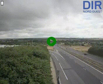 Webcam au début de l'A84 sur le périphérique Ouest de Caen (N814) à hauteur de la sortie 9, Porte de Bretagne