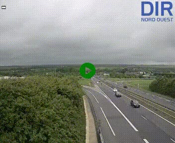 Webcam au début de l'A84 sur le périphérique Ouest de Caen (N814) à hauteur de la sortie 9, Porte de Bretagne