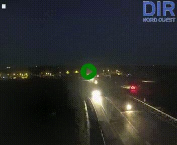 Webcam au début de l'A84 sur le périphérique Ouest de Caen (N814) à hauteur de la sortie 9, Porte de Bretagne