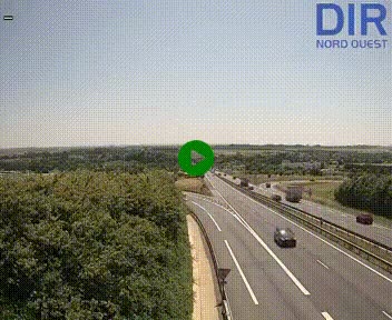 Webcam au début de l'A84 sur le périphérique Ouest de Caen (N814) à hauteur de la sortie 9, Porte de Bretagne